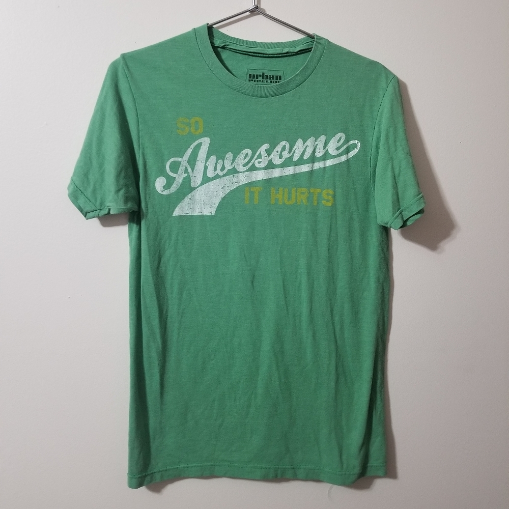 URBAN PIPELINE - graphic green tee short sleeve